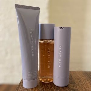 Fenty Skin set: Cleanser, Moisturizer, Toner